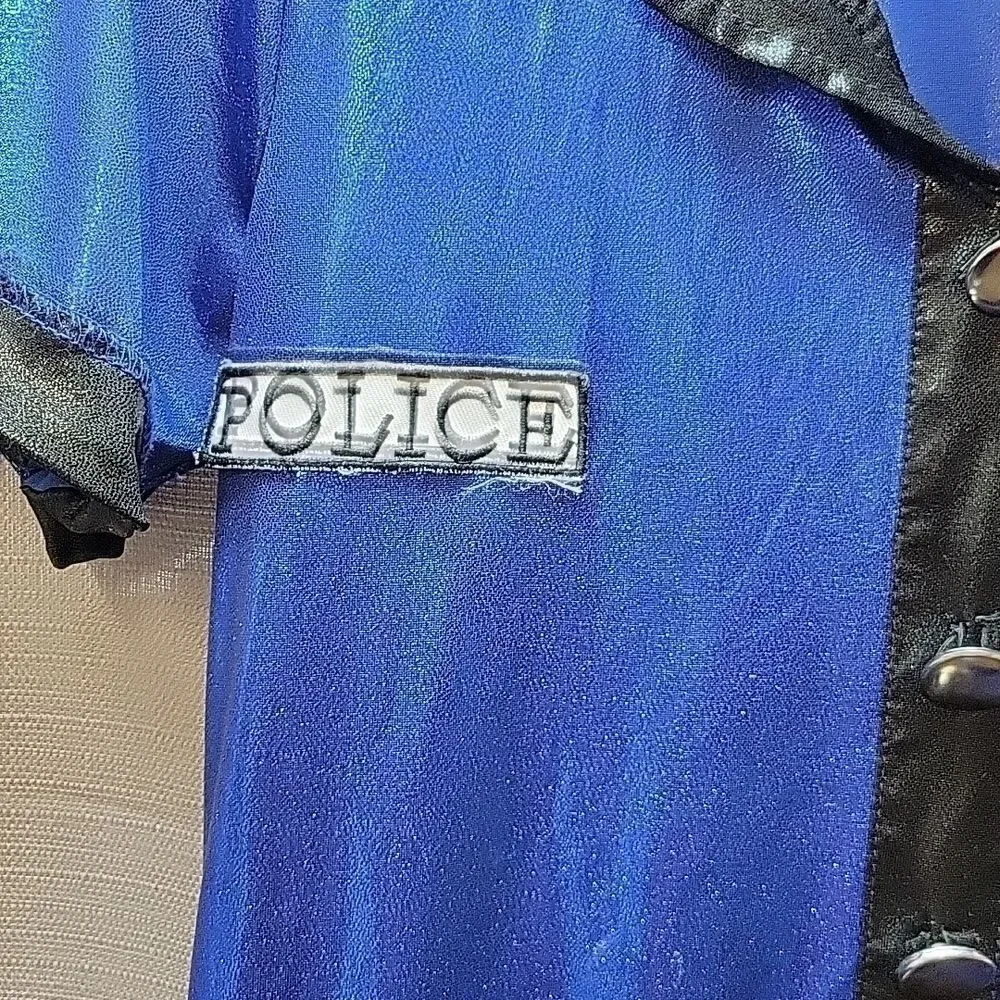 Girls size 8-10 Police Halloween costume Spirit Halloween dress & hat - Picture 4 of 8